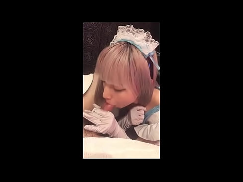 ❤️ Japonski idol [mayuka], kostum francoske služkinje, 1. del, fafanje in onaniranje z losjonom ❌ Porno pri nas ️❤